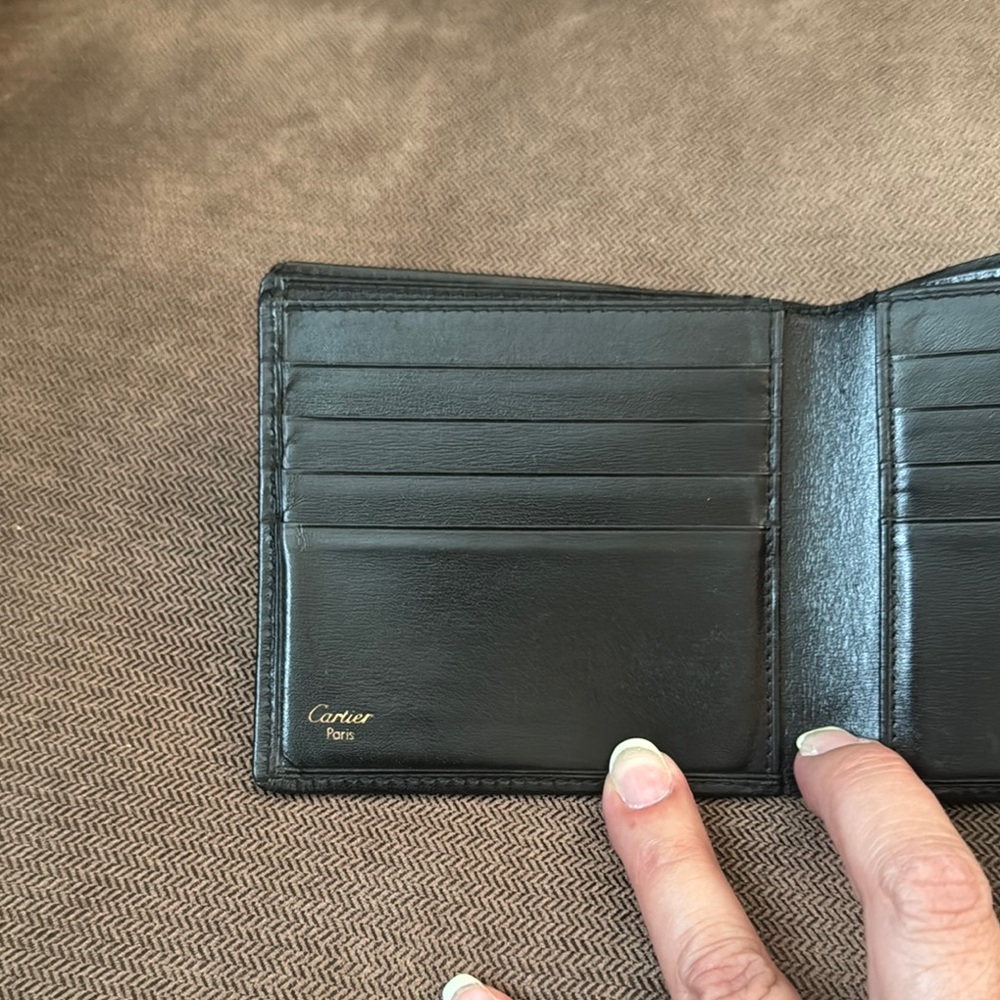 Cartier Black Leather Key & Card Holder